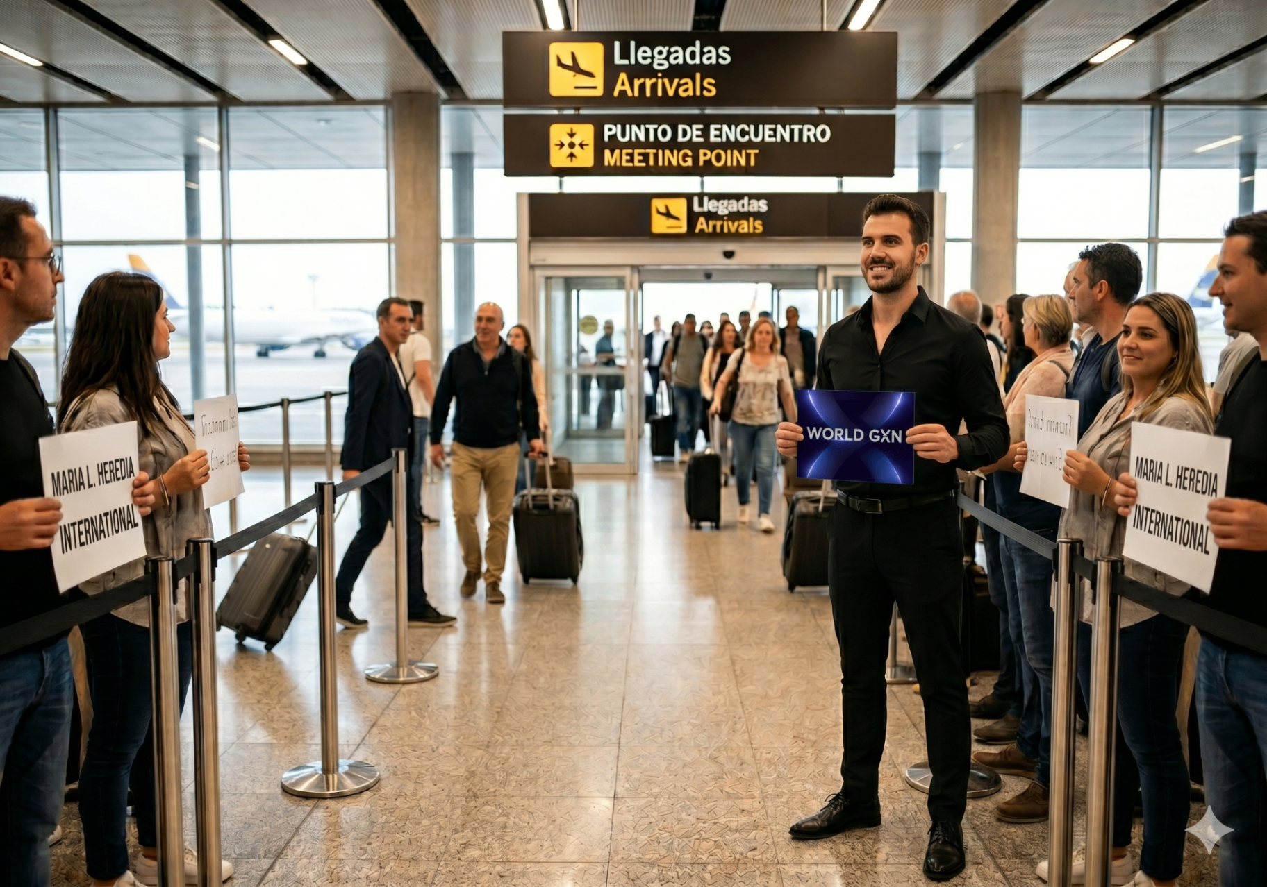 Bienvenida World GEN en el aeropuerto